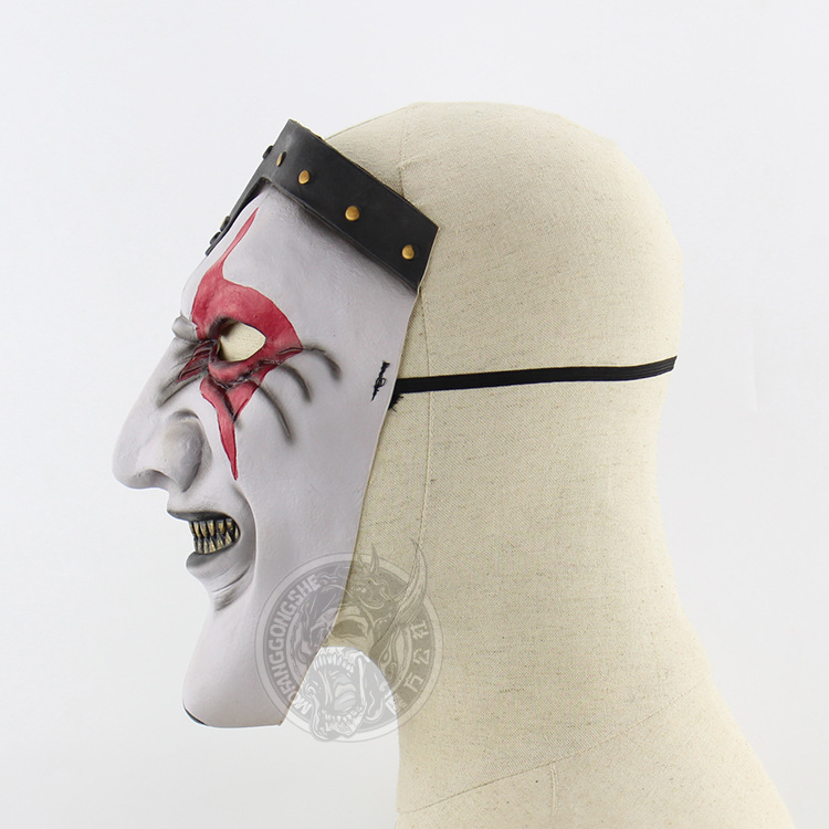 Live Knot Band James Zipper Mouth Mask Halloween Terror Scary Haunted House Layout Mask