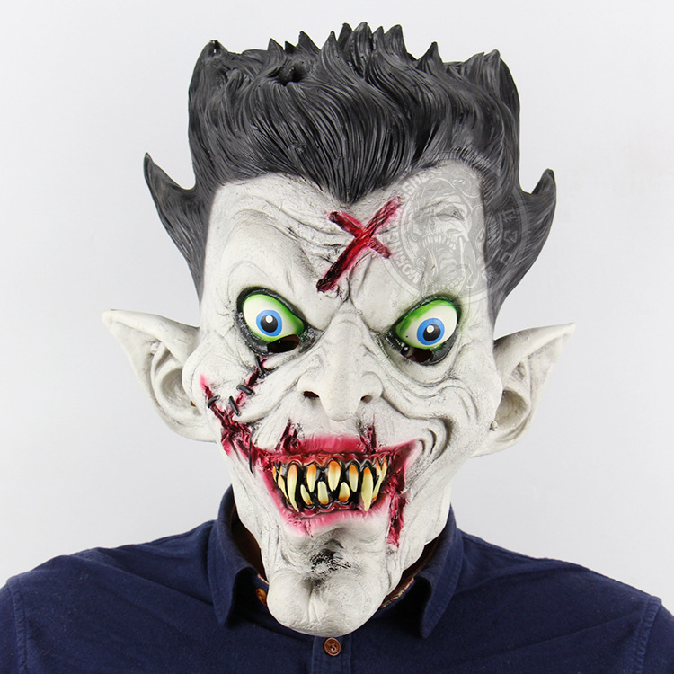 Terror Mr. zombie Headgear Halloween Bar Haunted House Prom Props Scary Mask