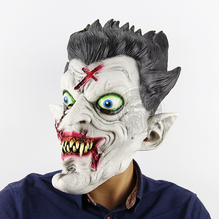 Terror Mr. zombie Headgear Halloween Bar Haunted House Prom Props Scary Mask