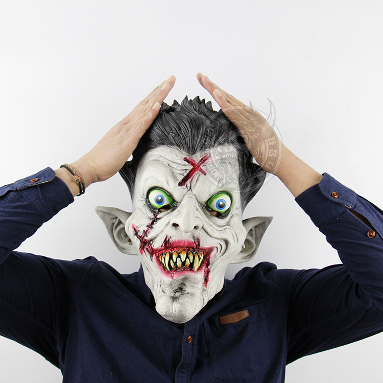 Terror Mr. zombie Headgear Halloween Bar Haunted House Prom Props Scary Mask