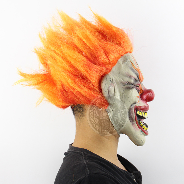 Flames Clown Halloween Chamber of Secrets Escape bar prom Props Horror ghosts Scary mask