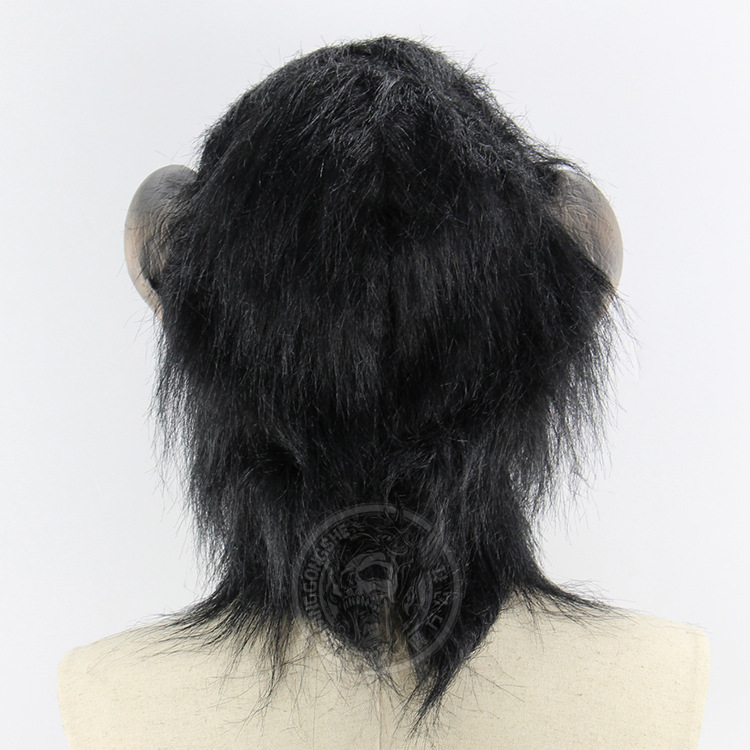Ape Orangutan Headgear Halloween Terror Scary Animal Monkey Mask Bead Rise Mask