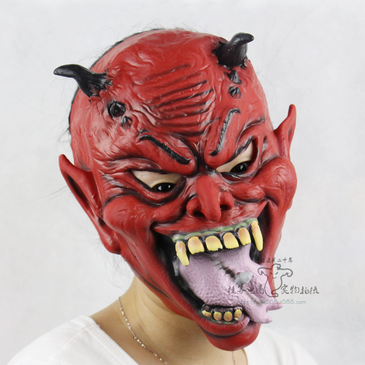 Creative Lifelike Beast Yaksha Hell The Little Devil Halloween Prom Show Horror Ghosts Mask