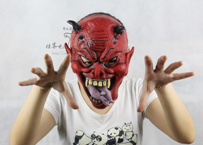 Creative Lifelike Beast Yaksha Hell The Little Devil Halloween Prom Show Horror Ghosts Mask