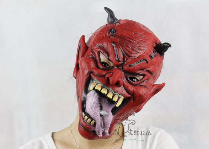 Creative Lifelike Beast Yaksha Hell The Little Devil Halloween Prom Show Horror Ghosts Mask