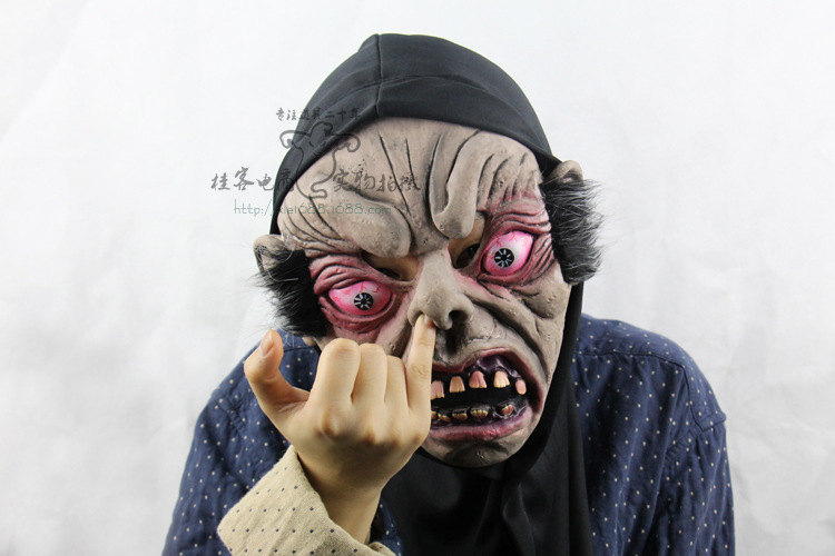 Short Hair Evil Spirits Headgear Halloween Prom Props Horror Ghosts Whole People Funny Mask
