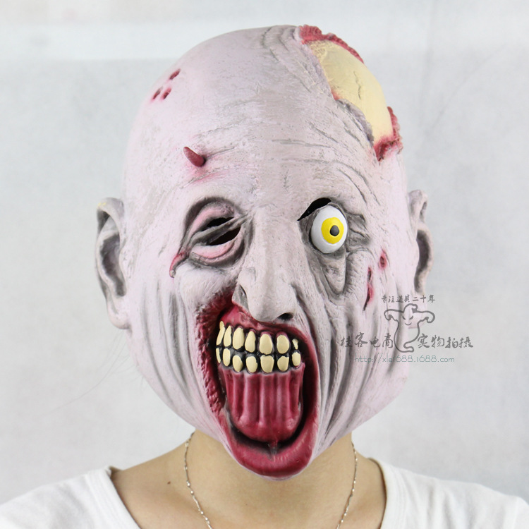 Nausea Lesion Wack Headgear Halloween Show Props Horror Ghosts Whole People Mask