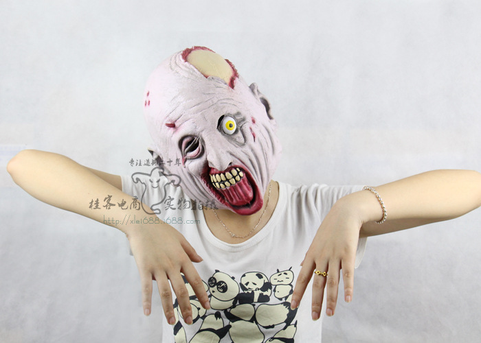 Nausea Lesion Wack Headgear Halloween Show Props Horror Ghosts Whole People Mask