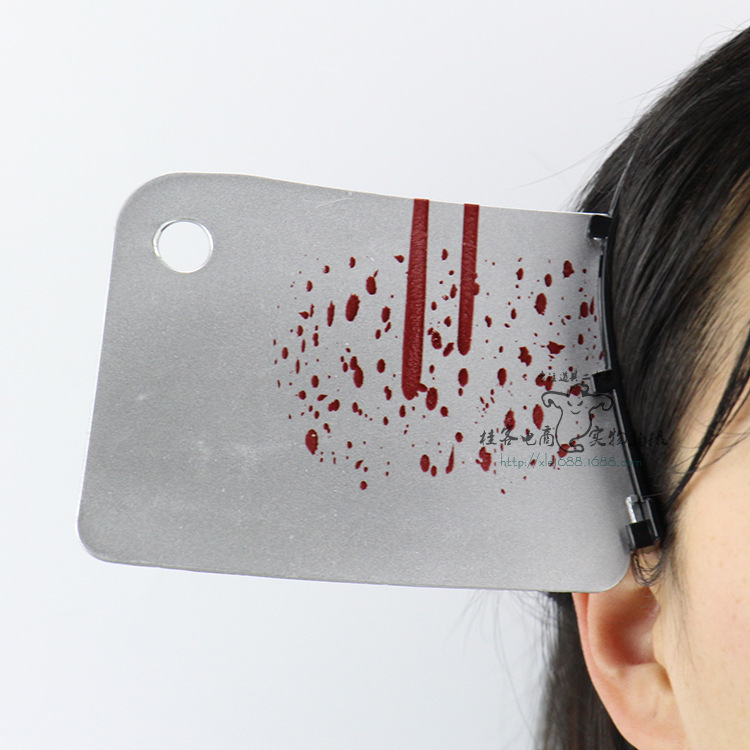 Halloween Whole People Props Chamber of Secrets Escape Terror Headband Wearing A Knife