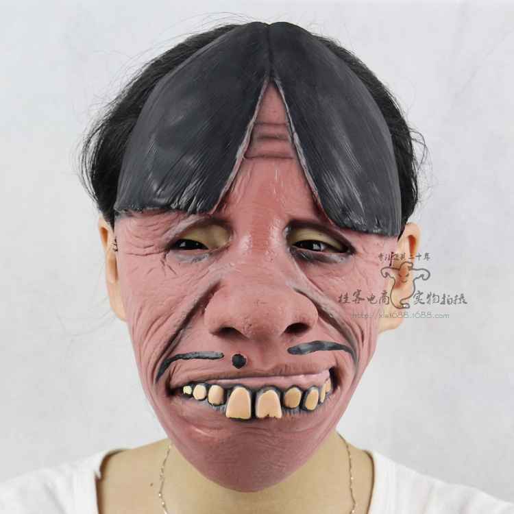 Funny Funny Buck teeth Traitorous face Halloween prom Props emulsion Horror ghosts mask
