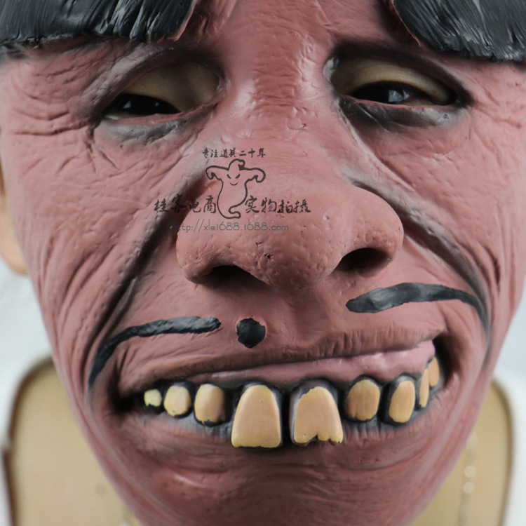 Funny Funny Buck teeth Traitorous face Halloween prom Props emulsion Horror ghosts mask