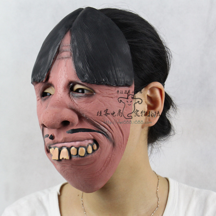 Funny Funny Buck teeth Traitorous face Halloween prom Props emulsion Horror ghosts mask