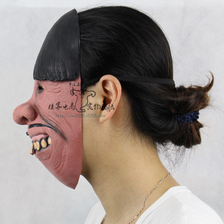 Funny Funny Buck teeth Traitorous face Halloween prom Props emulsion Horror ghosts mask
