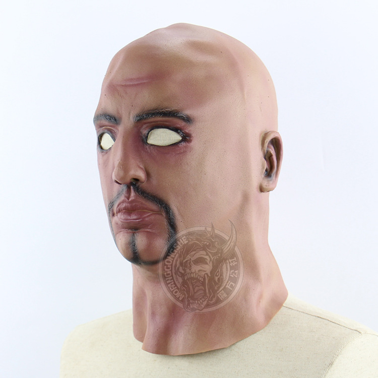 Triad Bald Head Big Brother Character Headgear Halloween Terror Scary Mask