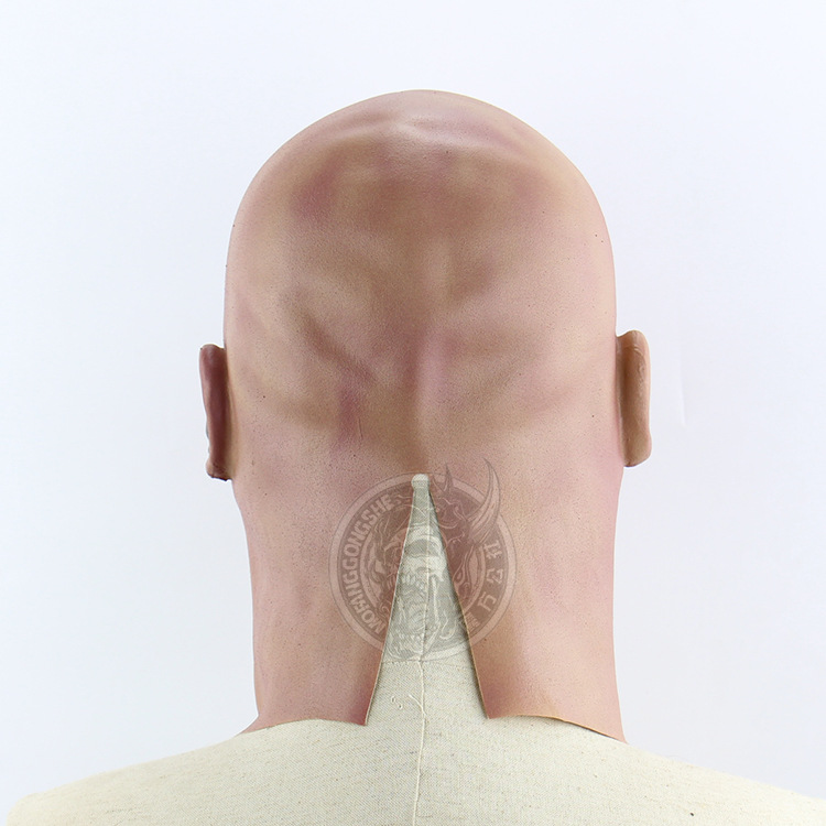 Triad Bald Head Big Brother Character Headgear Halloween Terror Scary Mask