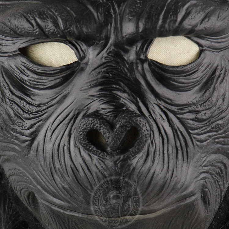 Chimpanzee Headgear Animal Emulsion Funny Scary Halloween Monkey Mask