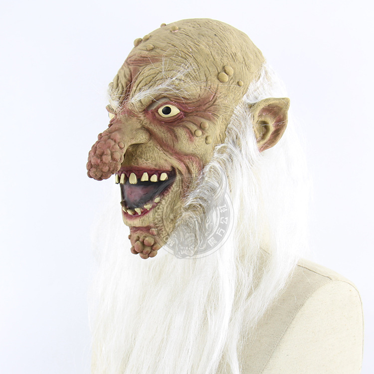 Terror Nausea Leprosy Face Wack Headgear Halloween Whole People Haunted House Mask