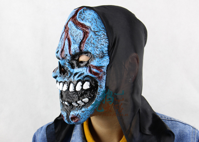 Skull Ghost Head Mask Halloween Prom Show Props Upscale Soft Horror Ghosts Mask