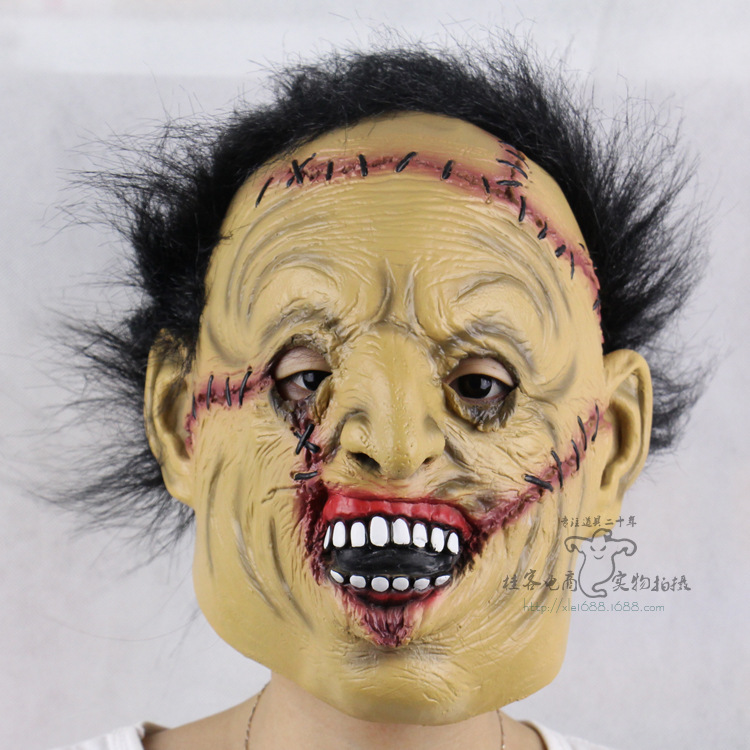 Bad Face Science Wack Headgear Halloween Show Props Whole People Horror Ghosts Mask