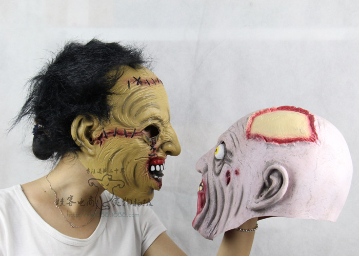 Bad Face Science Wack Headgear Halloween Show Props Whole People Horror Ghosts Mask