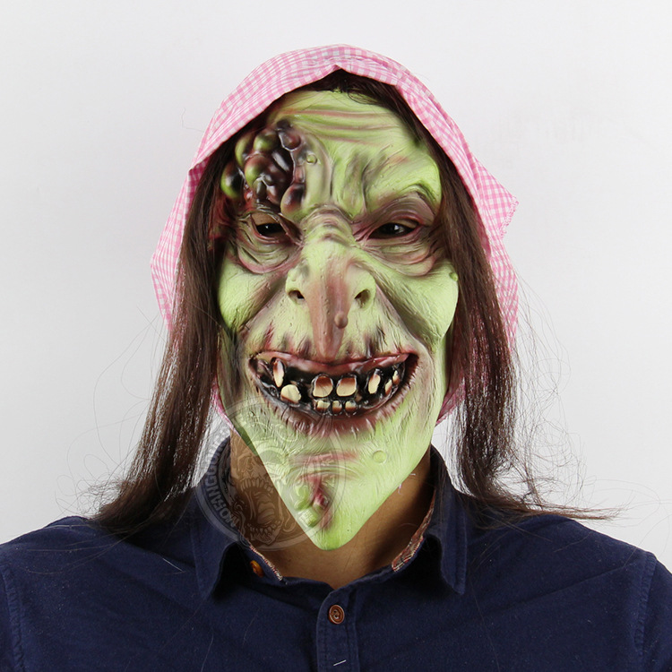 Fairy Tale Old Witch Prom Props Halloween Bar Chamber Of Secrets Escape Headgear Terror Mask