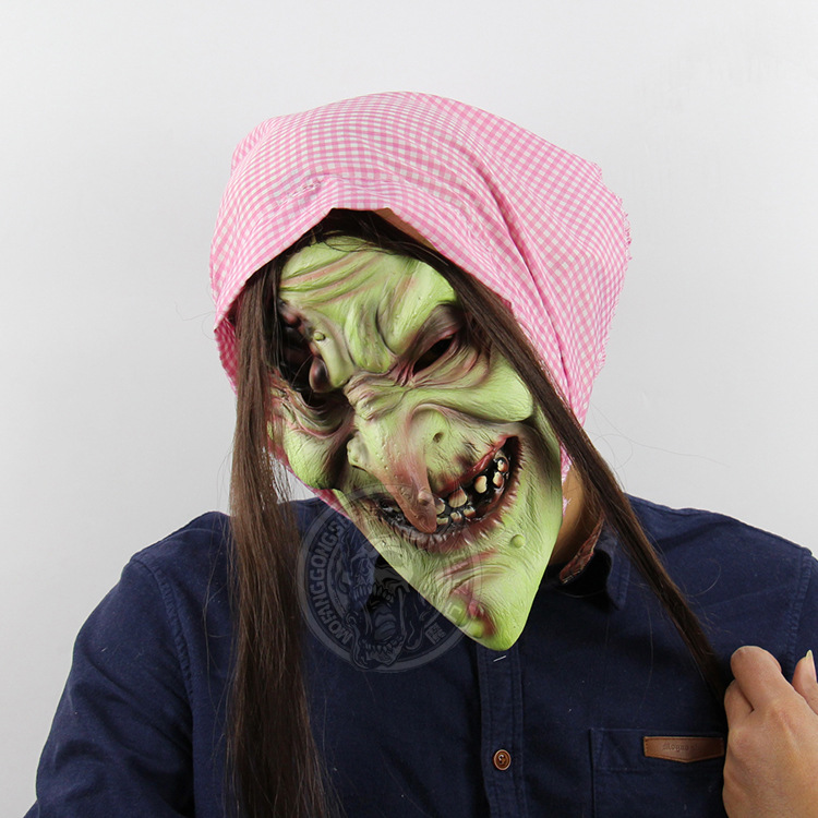 Fairy Tale Old Witch Prom Props Halloween Bar Chamber Of Secrets Escape Headgear Terror Mask