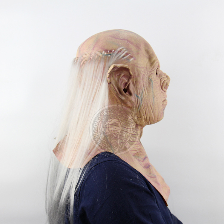 Shaped Pharaoh Alien Scary Headgear mask Halloween bar Haunted house dress up Props