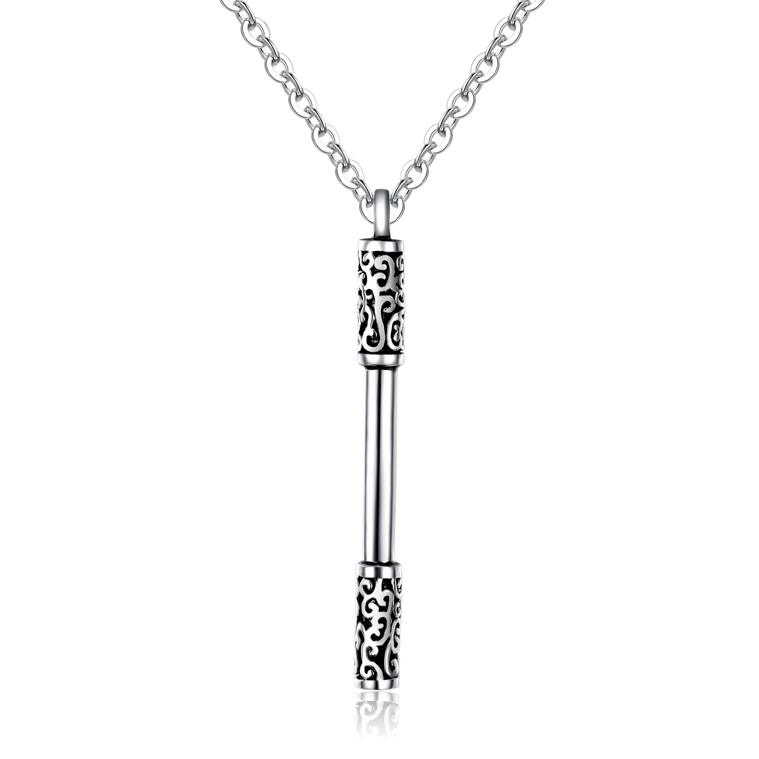 Creative Dinghai god Needle Stainless Steel Men Fashion Gold Hoop Bar Necklace