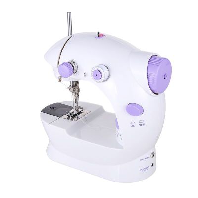 Home Tool Portable Double Speed Automatic Thread Mini Sewing Machine with Lighting Lamp as