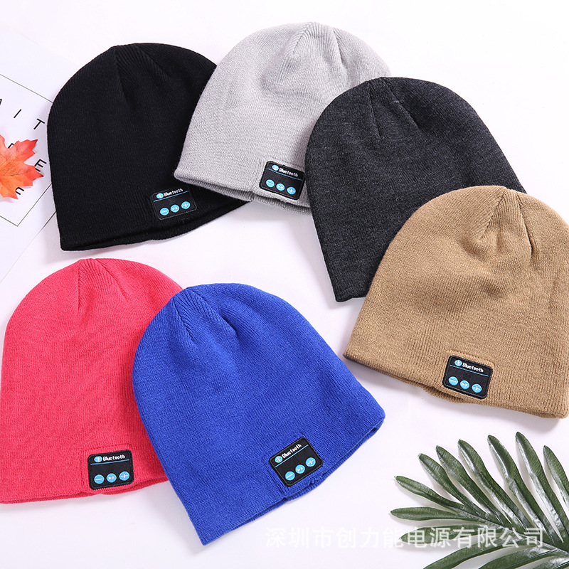 Personality Bluetooth Music Headset Hat Autumn And Winter Bluetooth Knitting Keep Warm Hat