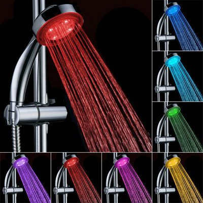 Colorful Flicker Shower Leading LED  SHOWER Temperature Control Discoloration Nozzle