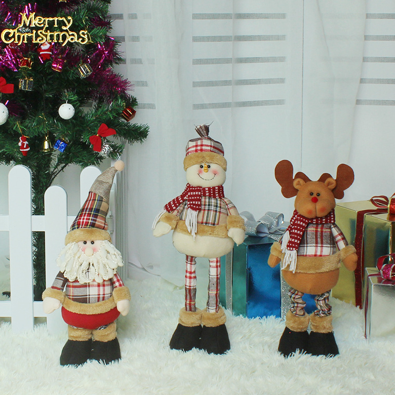 Telescopic Rods Santa Claus Christmas Eve Child Christmas Gift office Christmas Decoration Gift