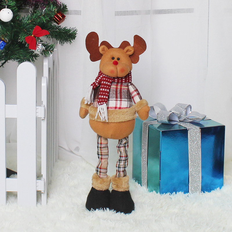 Telescopic Rods Santa Claus Christmas Eve Child Christmas Gift office Christmas Decoration Gift