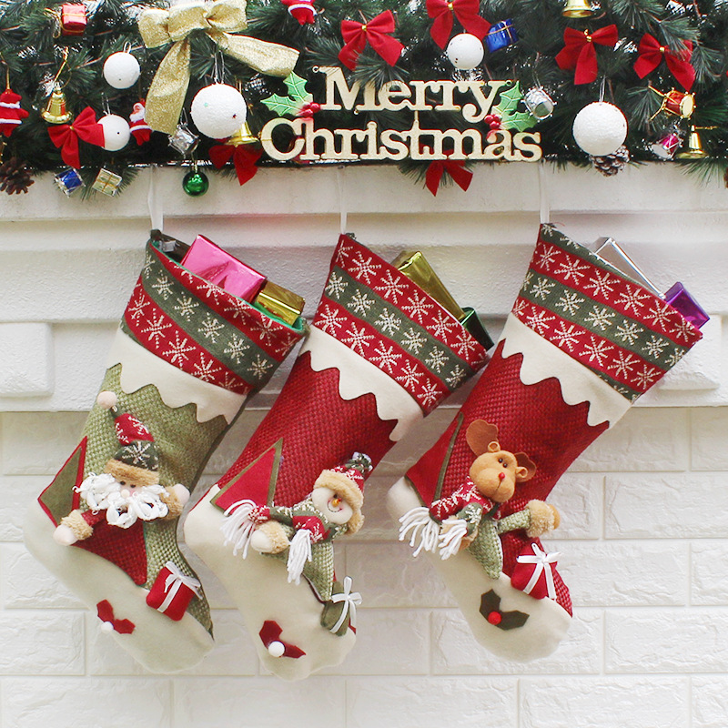 Christmas Gifts Santa Claus Christmas Socks Christmas Boots Gift bag Christmas Supplies