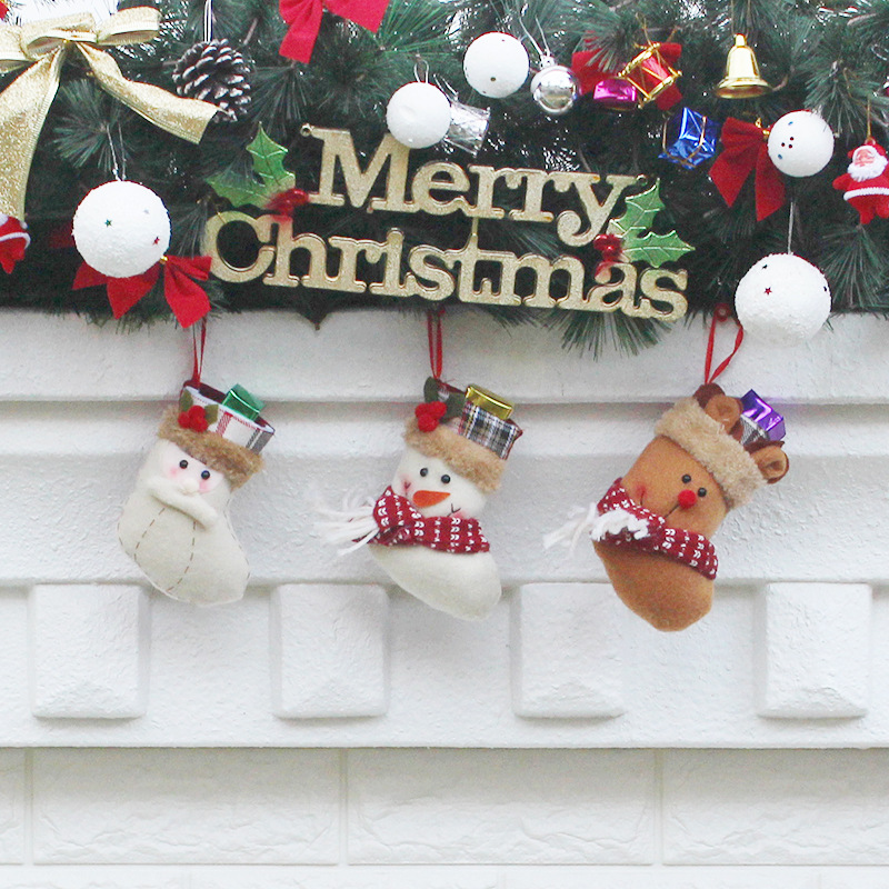 Christmas Sock Upscale Western Style Christmas Decorations Pendant Creative Gift