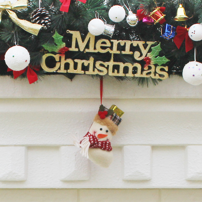 Christmas Sock Upscale Western Style Christmas Decorations Pendant Creative Gift