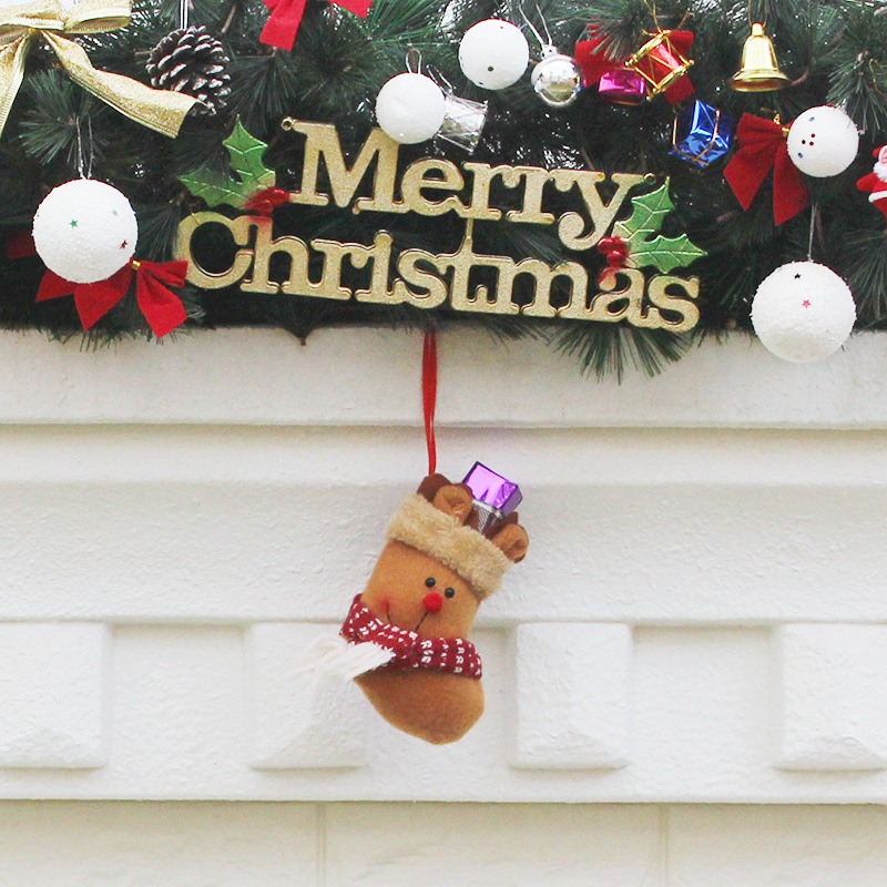 Christmas Sock Upscale Western Style Christmas Decorations Pendant Creative Gift