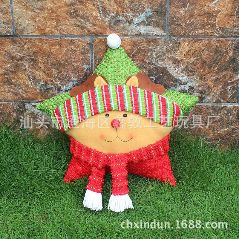 New product Christmas Five Star Pillow Christmas gift Window Decoration