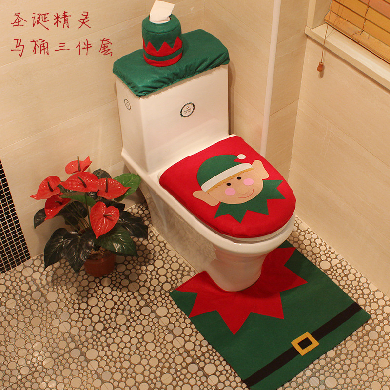 Christmas Decorations Christmas Old man Toilet Sets Three Sets Hotel Christmas gift