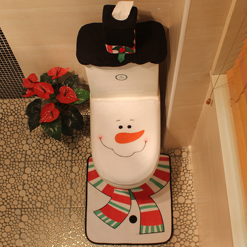 Christmas Decorations Christmas Old man Toilet Sets Three Sets Hotel Christmas gift