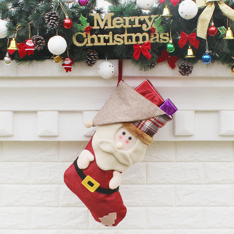 The New Upscale Snowman Christmas Socks Creative Decoration Sock Christmas Accessories