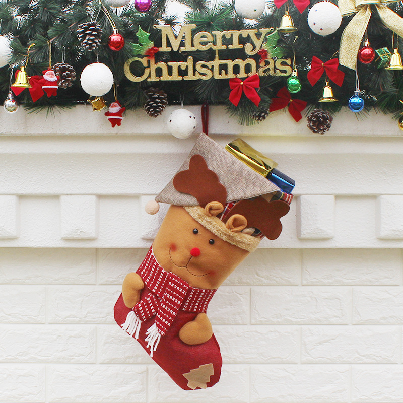 The New Upscale Snowman Christmas Socks Creative Decoration Sock Christmas Accessories