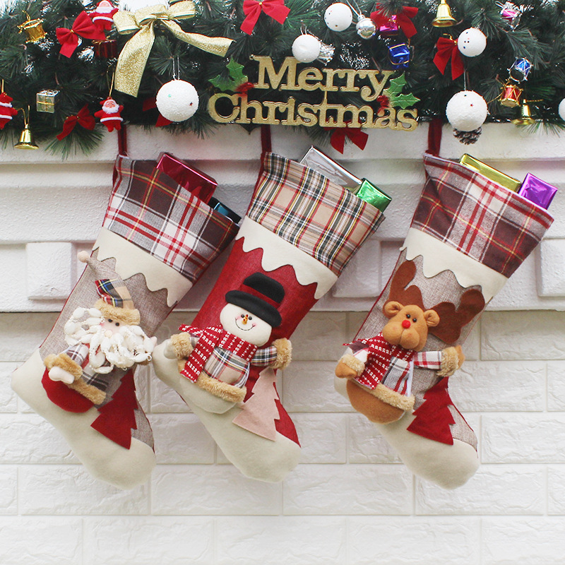 Christmas Supplies Upscale Snowman Christmas Sock Creative Decoration Christmas Pendant Supplies