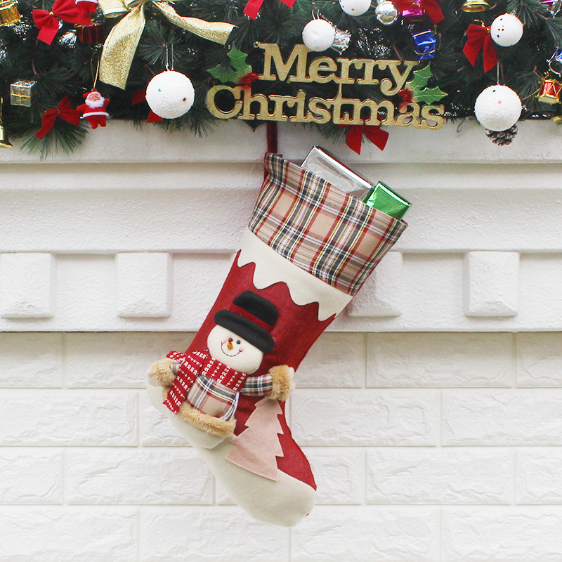 Christmas Supplies Upscale Snowman Christmas Sock Creative Decoration Christmas Pendant Supplies