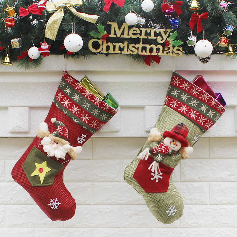 Fine Christmas Sock Gift Bag Christmas Decoration Supplies The New Christmas Socks