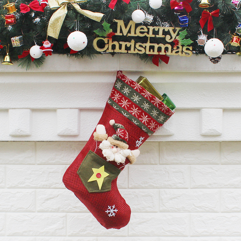 Fine Christmas Sock Gift Bag Christmas Decoration Supplies The New Christmas Socks