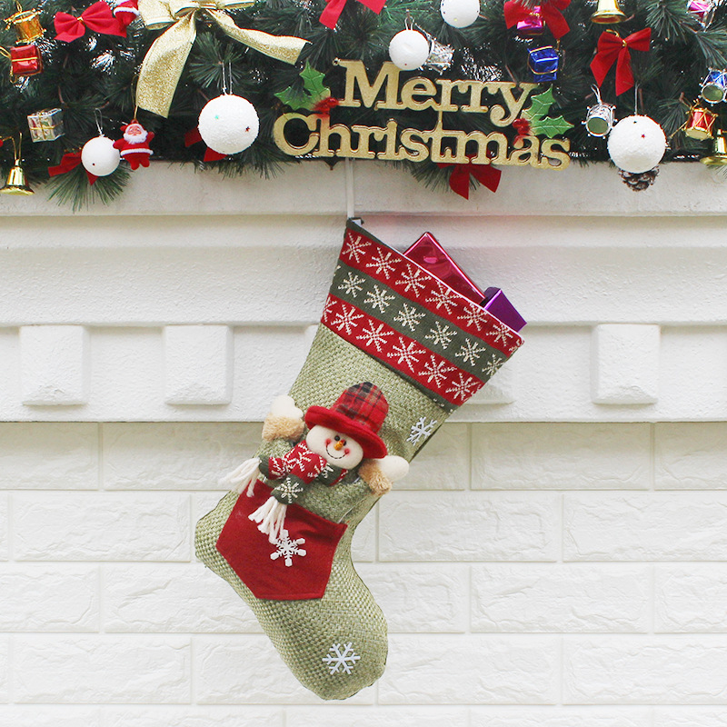 Fine Christmas Sock Gift Bag Christmas Decoration Supplies The New Christmas Socks