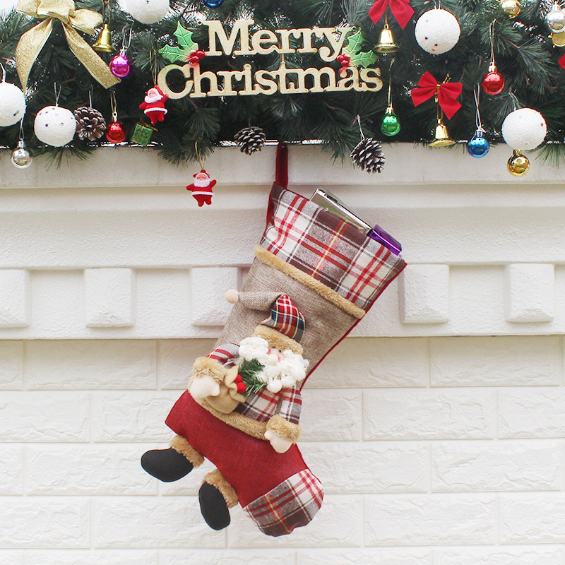 Christmas Supplies Christmas socks accessories Pendant candy Christmas gift Socks and bags