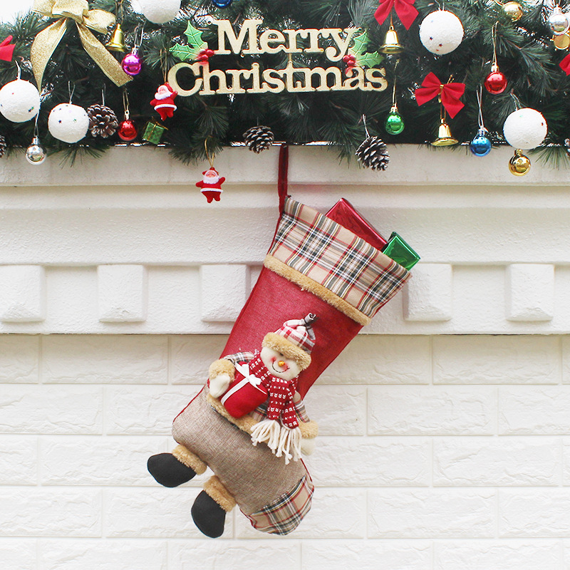 Christmas Supplies Christmas socks accessories Pendant candy Christmas gift Socks and bags