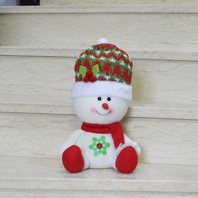 Christmas Sitting Position Decorations Christmas Old man Snowman Doll Deer Christmas gift